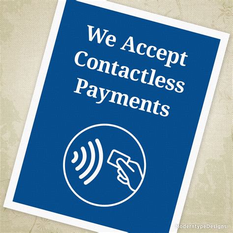 we accept contactless payment